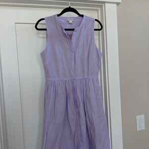 J Crew Purple Lavender Shirt Dress